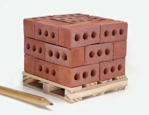 Desktop Building Set - Red Bricks